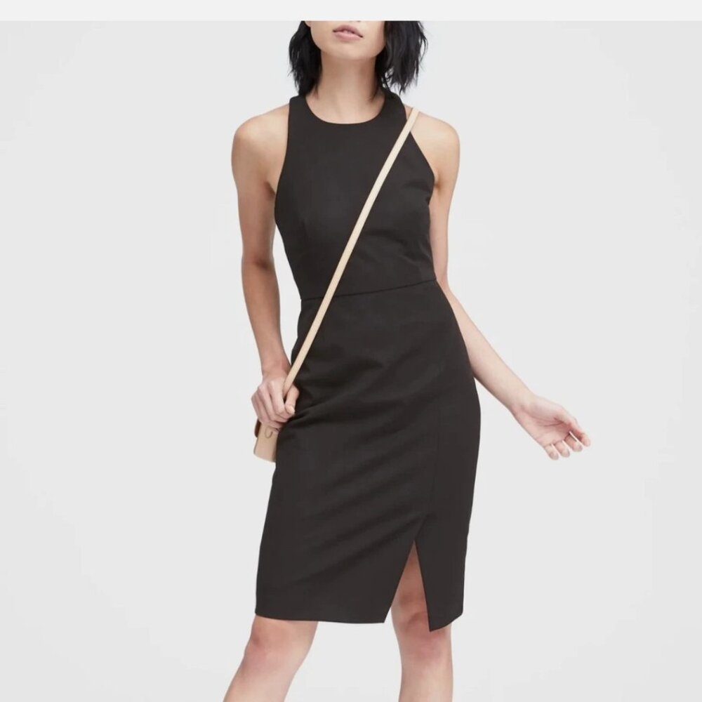 Banana Republic Bi-Stretch Sheath Dress size 2 Tall
